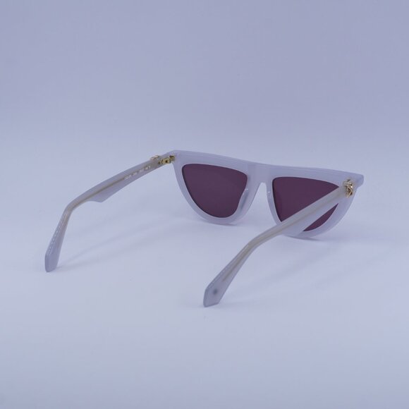 Off-White OERI13V JASPER 0928 Sunglasses Grey Geometric Frame, Burgundy Lenses - Picture 9 of 10